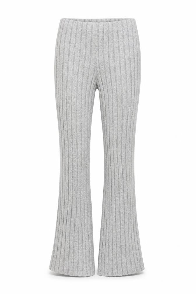 Elengatine Women’s Grey Flared Knit Trousers Size S