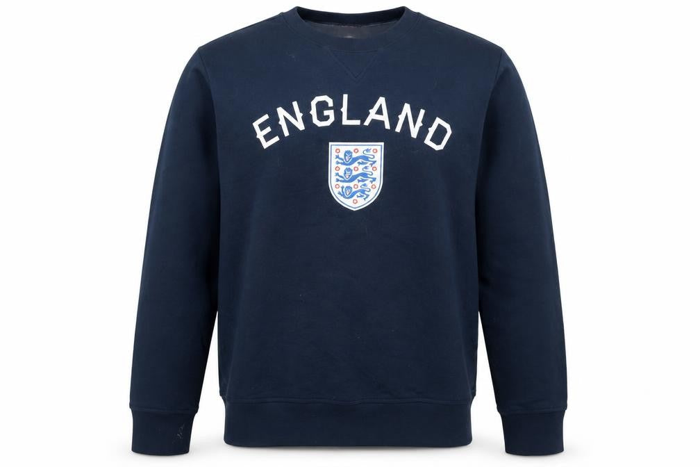 England Men's Blue Crew Neck Pullover Sweatshirt Size L