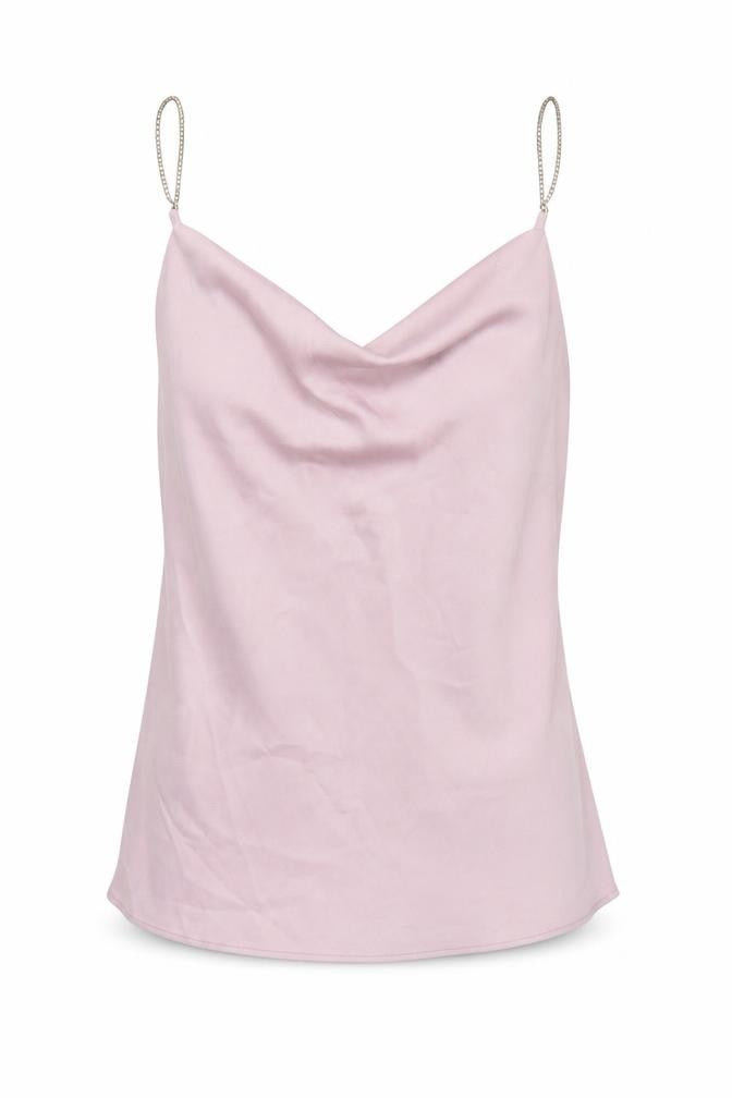River Island Women Pink Satin Cowl Neck Camisole Top UK 8