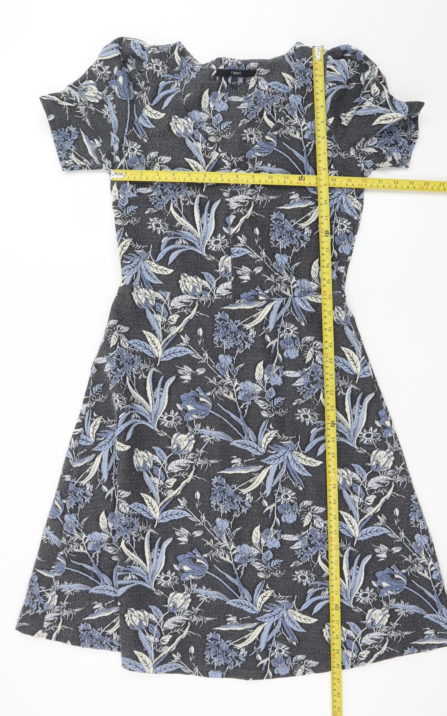 Next Women’s Multicoloured Floral A-Line Dress Size 10 Tall