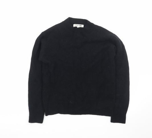 Uniqlo Men’s Black Wool Crew Neck Pullover Jumper Size S