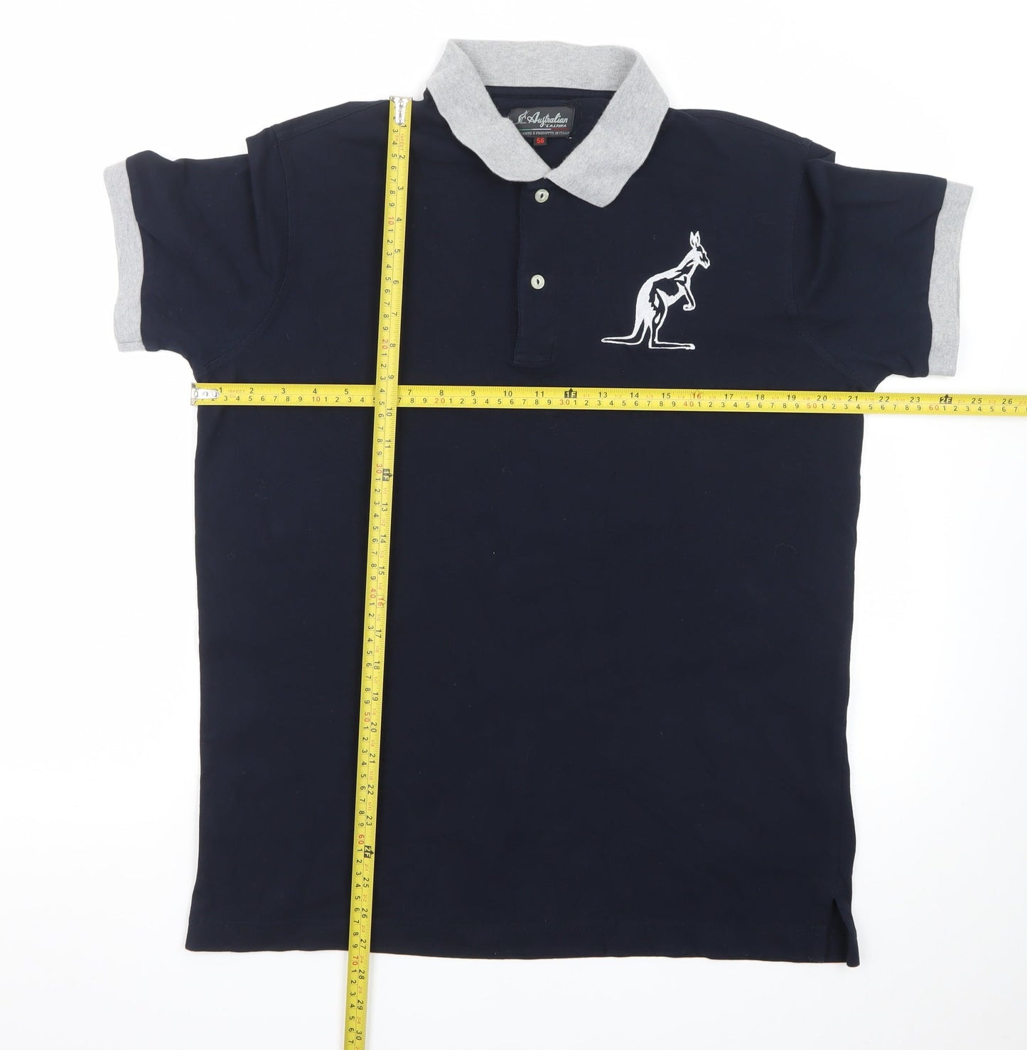 Australian by L'Alpina Men's Blue 2XL Cotton Polo Shirt