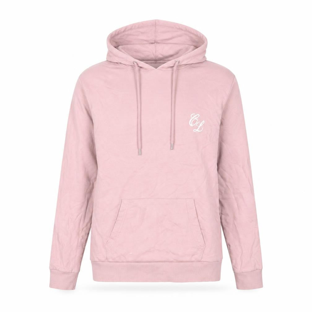 Closure London Womens Pink Small Pullover Hoodie Drawstring Cotton