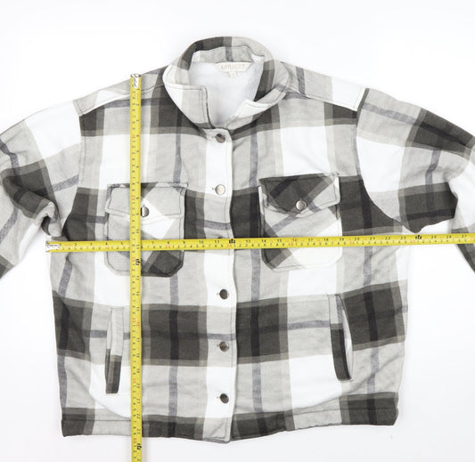 Apricot Men's Grey Check Flannel Jacket S Regular Fit