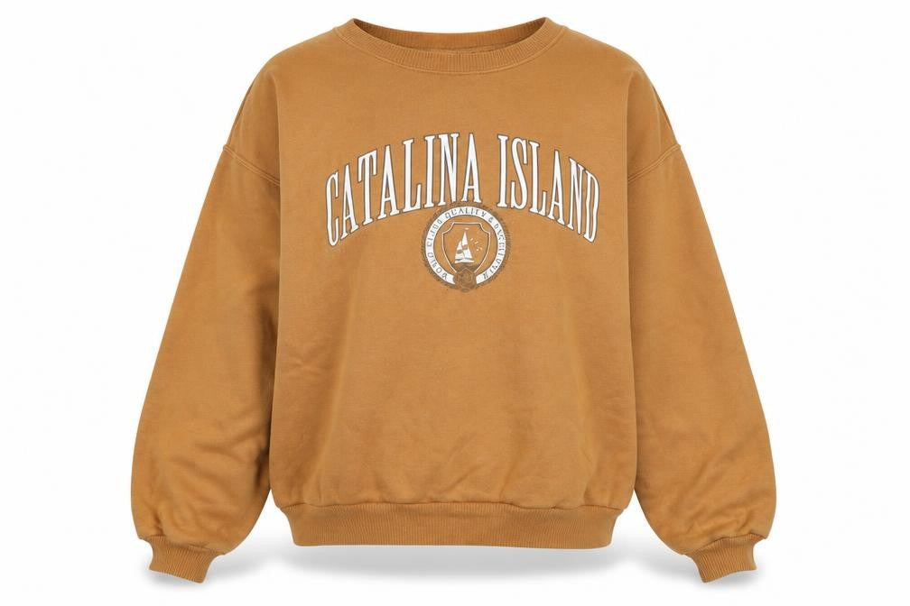 Hollister Women’s Brown Catalina Island Pullover Sweatshirt M Casual