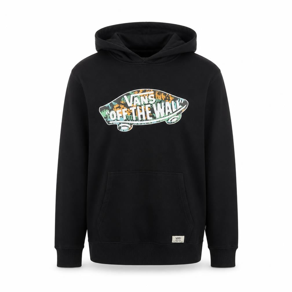 Vans Womens Black XL Pullover Hoodie With Logo Print