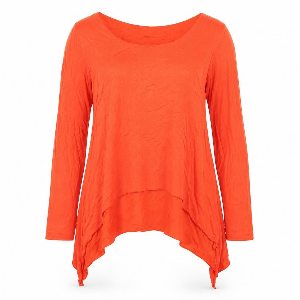 Phase Eight Women's Orange Long Sleeve Viscose Tunic Top UK 14