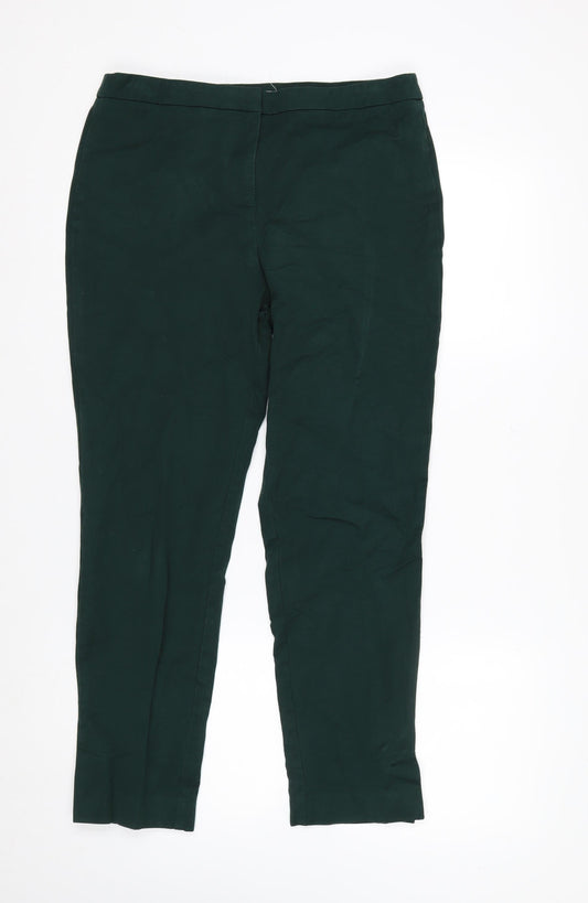 John Lewis Women's Green Chino Slim Fit Trousers Size 12