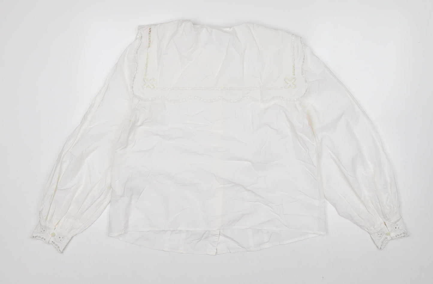 Marks and Spencer Per Una Ivory Embroidered Tunic Blouse Women’s Size 12