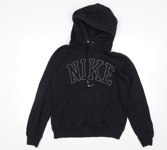 Nike Men's Black Pullover Hoodie M Sports Fleece Sweatshirt