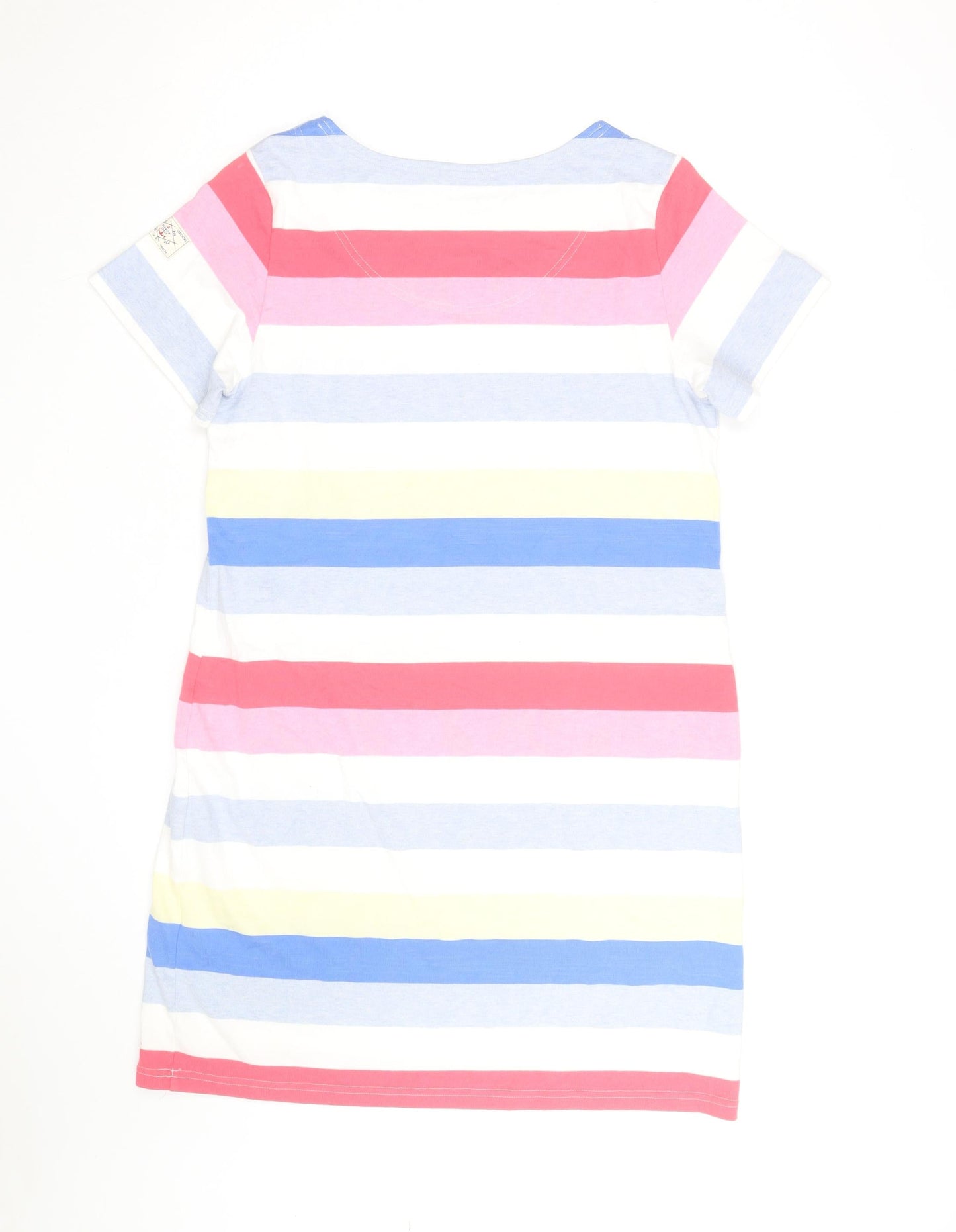Joules Womens Multicoloured Stripe Cotton T-Shirt Size 14