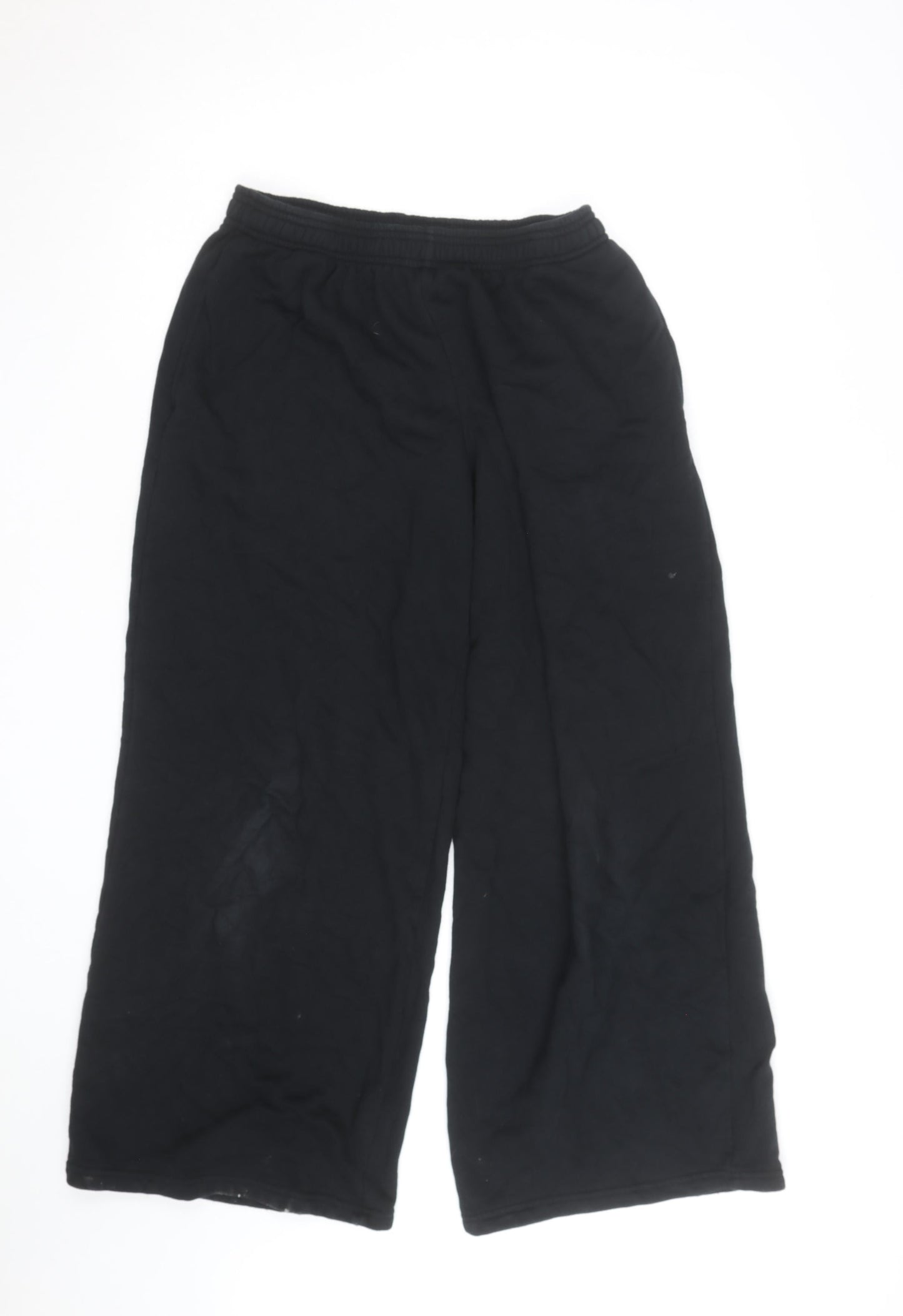Uniqlo Womens Black Relaxed Wide-Leg Sweatpants Size M