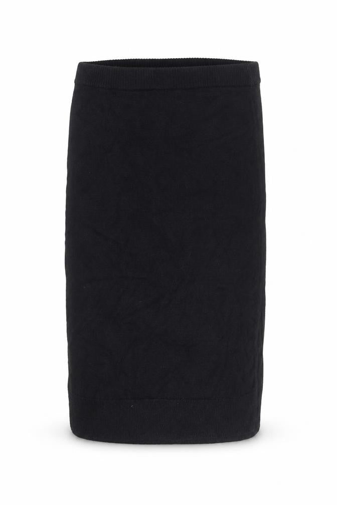 Jigsaw Women Black Wool Knit Pencil Skirt L