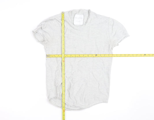 Hollister Men’s Grey XS Slim Fit Crew Neck Short Sleeve T-Shirt