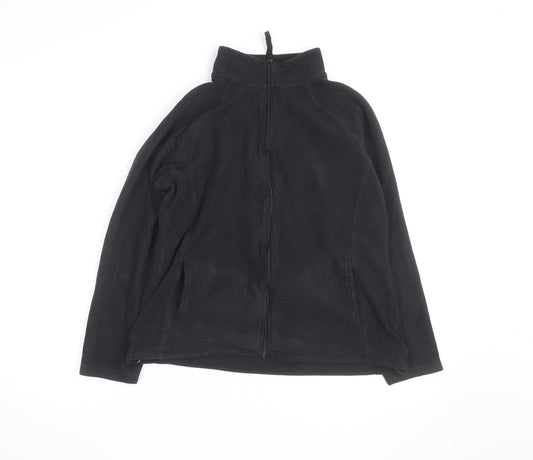 Mountain Warehouse Womens Black Size 14 Fleece Full Zip Jacket