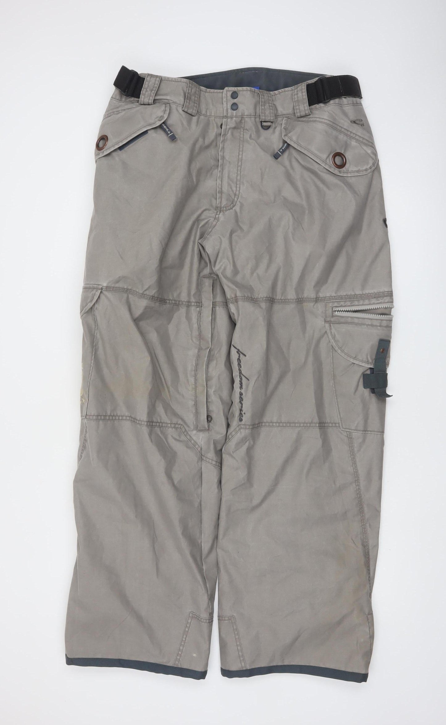 O'Neill Men's Grey Cargo Trousers 2XL Freedom Series Outdoor Workwear