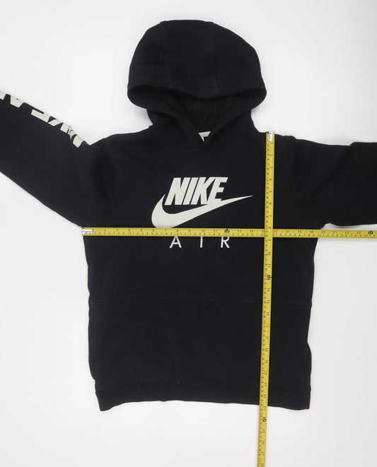 Nike Boys Black XL Pullover Hoodie Sweatshirt with Logo Print