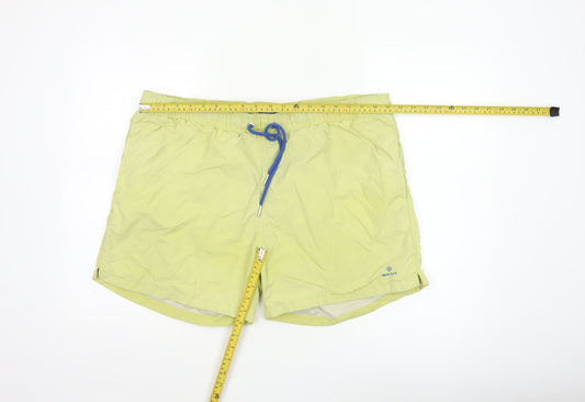 GANT Men's Yellow 2XL Swim Shorts Quick Dry Elastic Waist