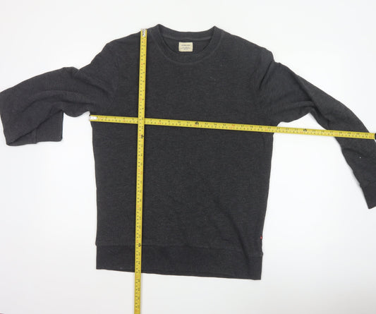 Jack & Jones Men's Grey Pullover Sweatshirt M Regular Fit