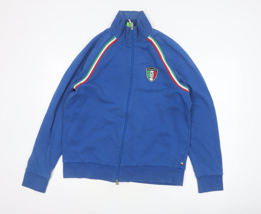 Hugo Boss Men Blue XL Full Zip Cotton Sports Jacket