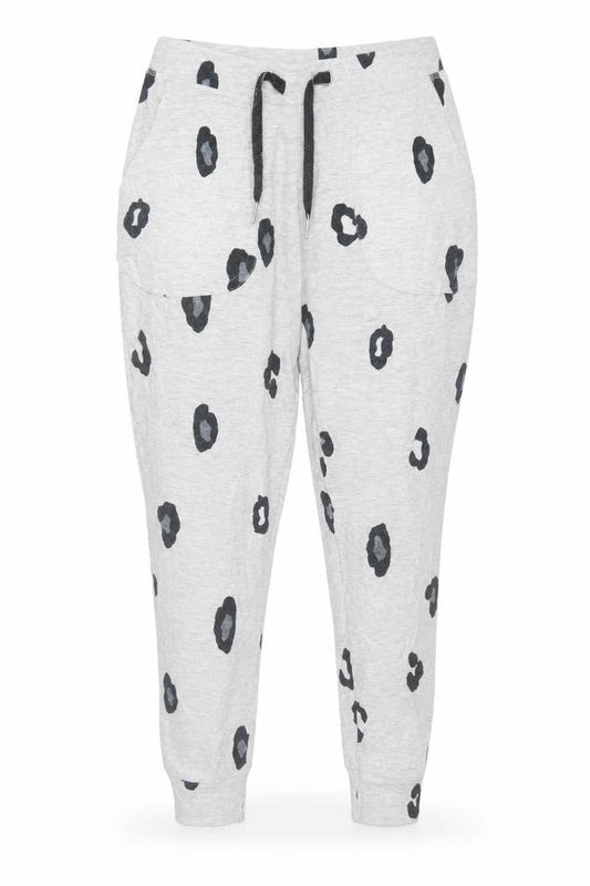 Marks and Spencer Women Grey Animal Print Pyjama Pants Size 12