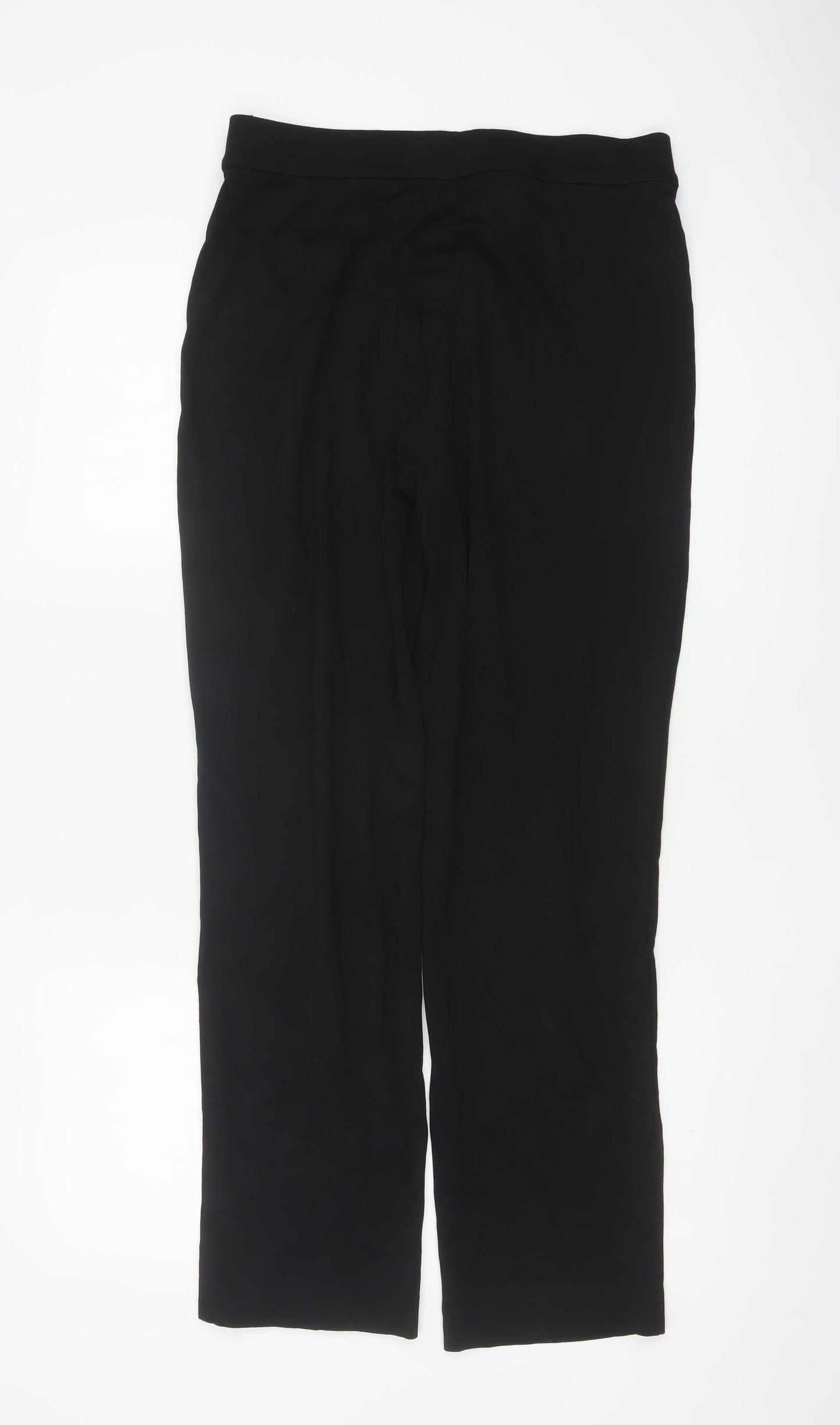 Marks and Spencer Women’s Black Straight Leg Stretch Trousers Size 12