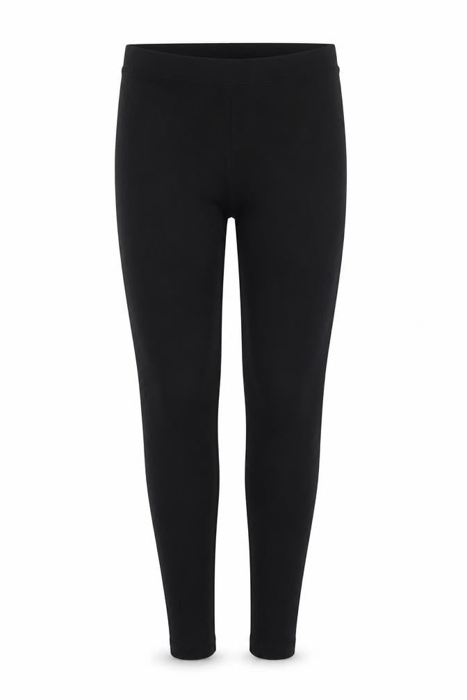 Marks and Spencer Womens Black Size 10 Regular Cotton Leggings