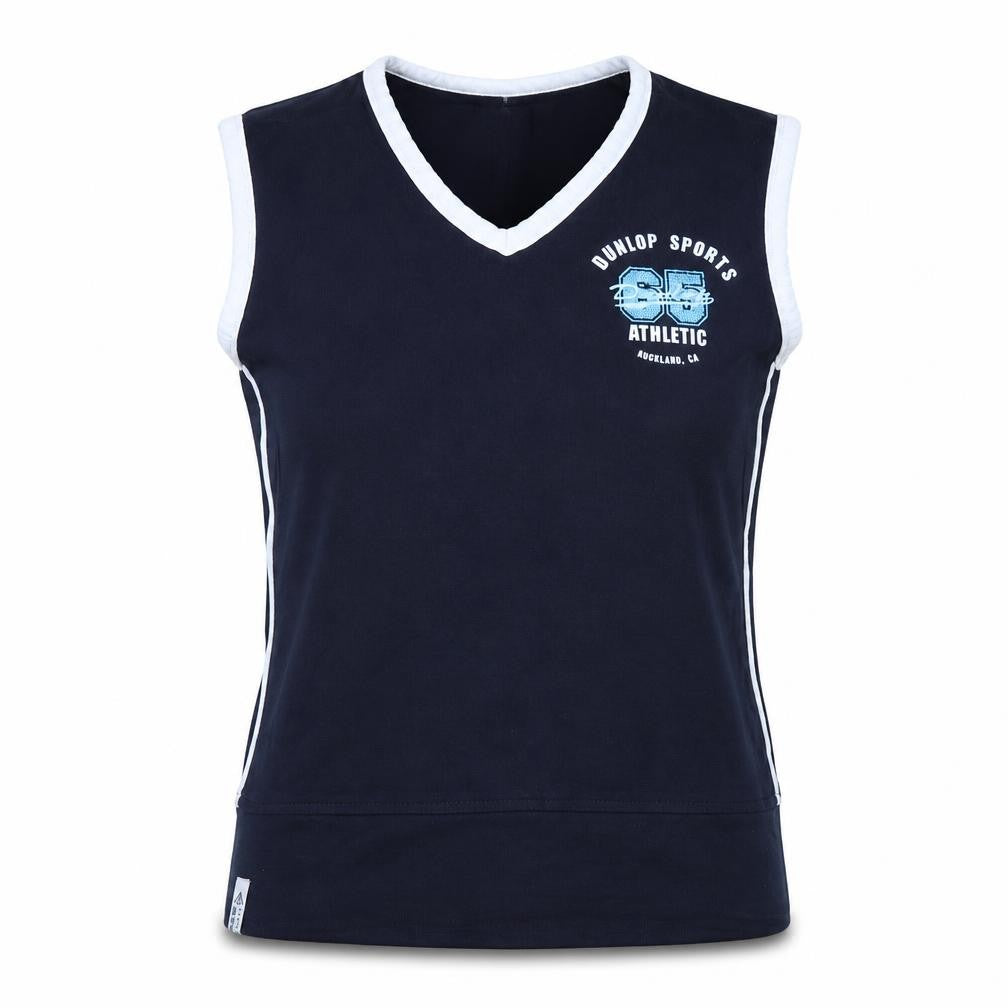 Dunlop Women’s Blue Sleeveless V-Neck Sport Tank Top Size 10