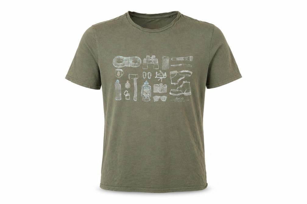 FatFace Men's Green Graphic Print Cotton T-Shirt Size S
