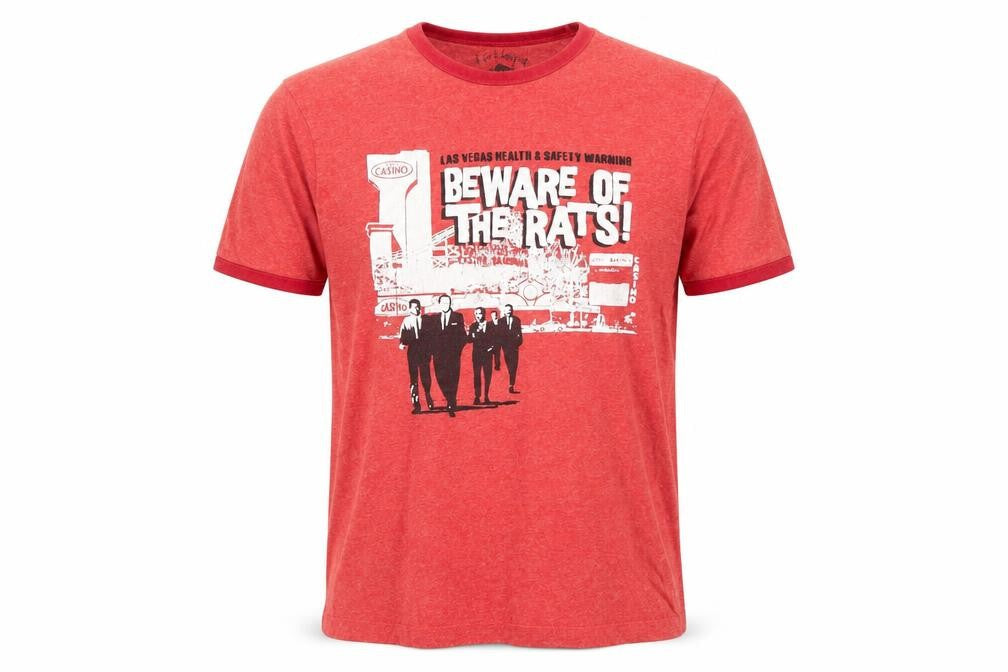 Lee Cooper Men's Red Graphic Print Crew Neck T-Shirt Size L