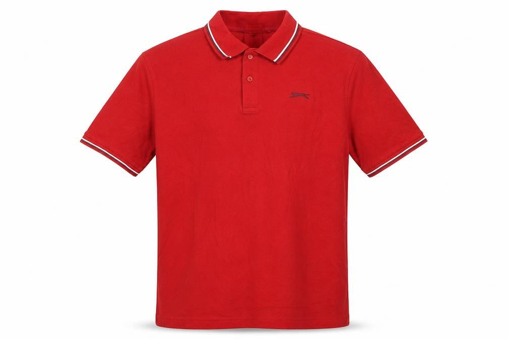 Slazenger Men's Red XL Polo Shirt Classic Sports Fit