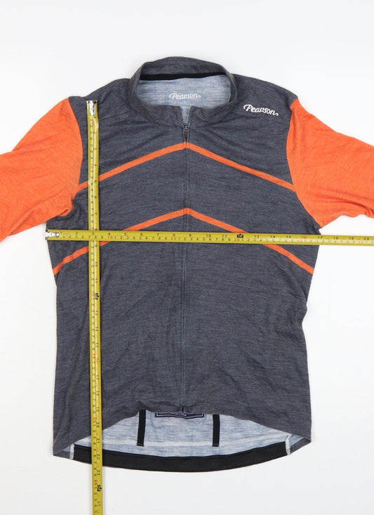 Pearson Men's Multicoloured L Cycling Jersey T-Shirt Merino Wool Blend