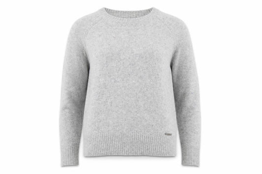 Superdry Women Grey Wool Blend Crew Neck Jumper Small