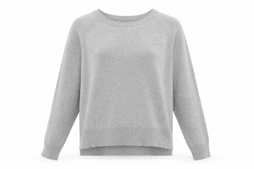 Banana Republic Womens Grey Wool Blend Crew Neck Pullover Jumper L