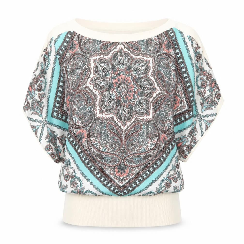 Oasis Women’s Multicoloured Paisley Kimono Blouse Size S