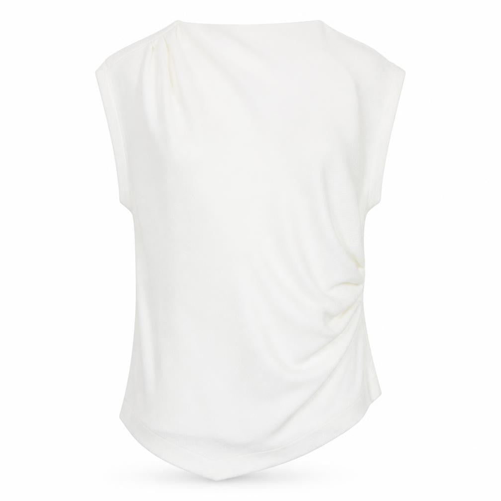Marks and Spencer Women’s White Sleeveless High Neck Jersey Blouse UK 16