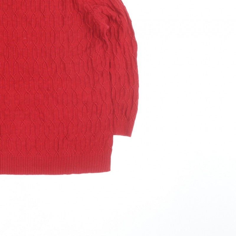 Additional view of CC Red Cable-Knit Crew Neck Men's S jumper