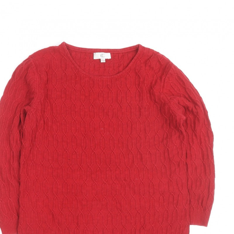 Additional view of CC Red Cable-Knit Crew Neck Men's S jumper