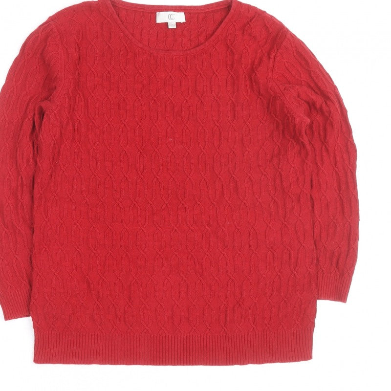 Additional view of CC Red Cable-Knit Crew Neck Men's S jumper