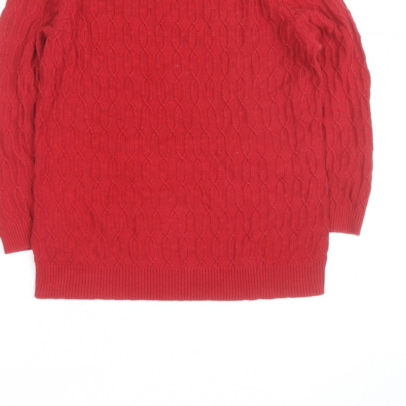 Additional view of CC Red Cable-Knit Crew Neck Men's S jumper