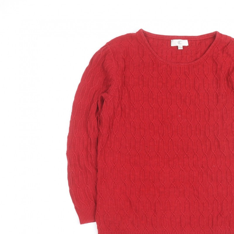 Additional view of CC Red Cable-Knit Crew Neck Men's S jumper