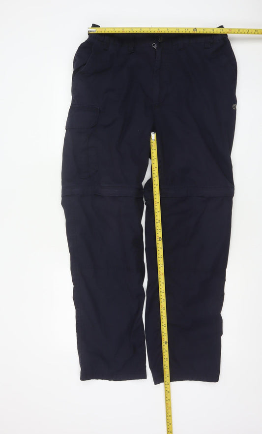Craghoppers Men's Navy Convertible Cargo Trousers Size 34R