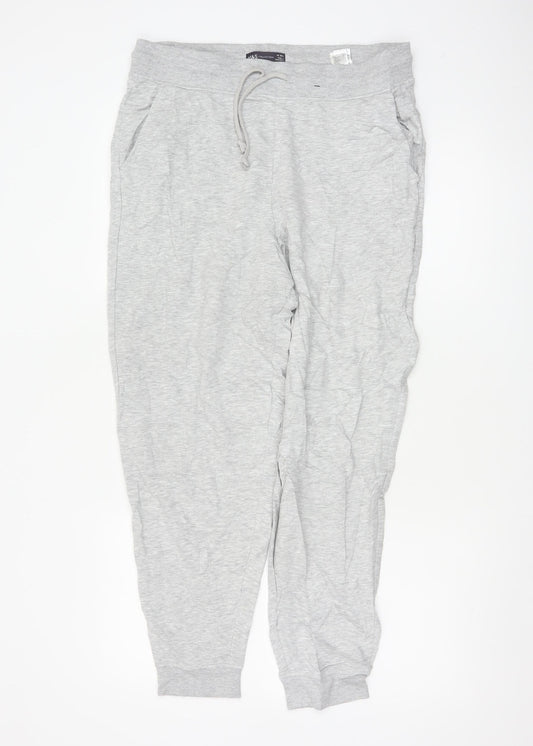 Marks and Spencer Women’s Grey Cotton Blend Jogger Trousers Size 14