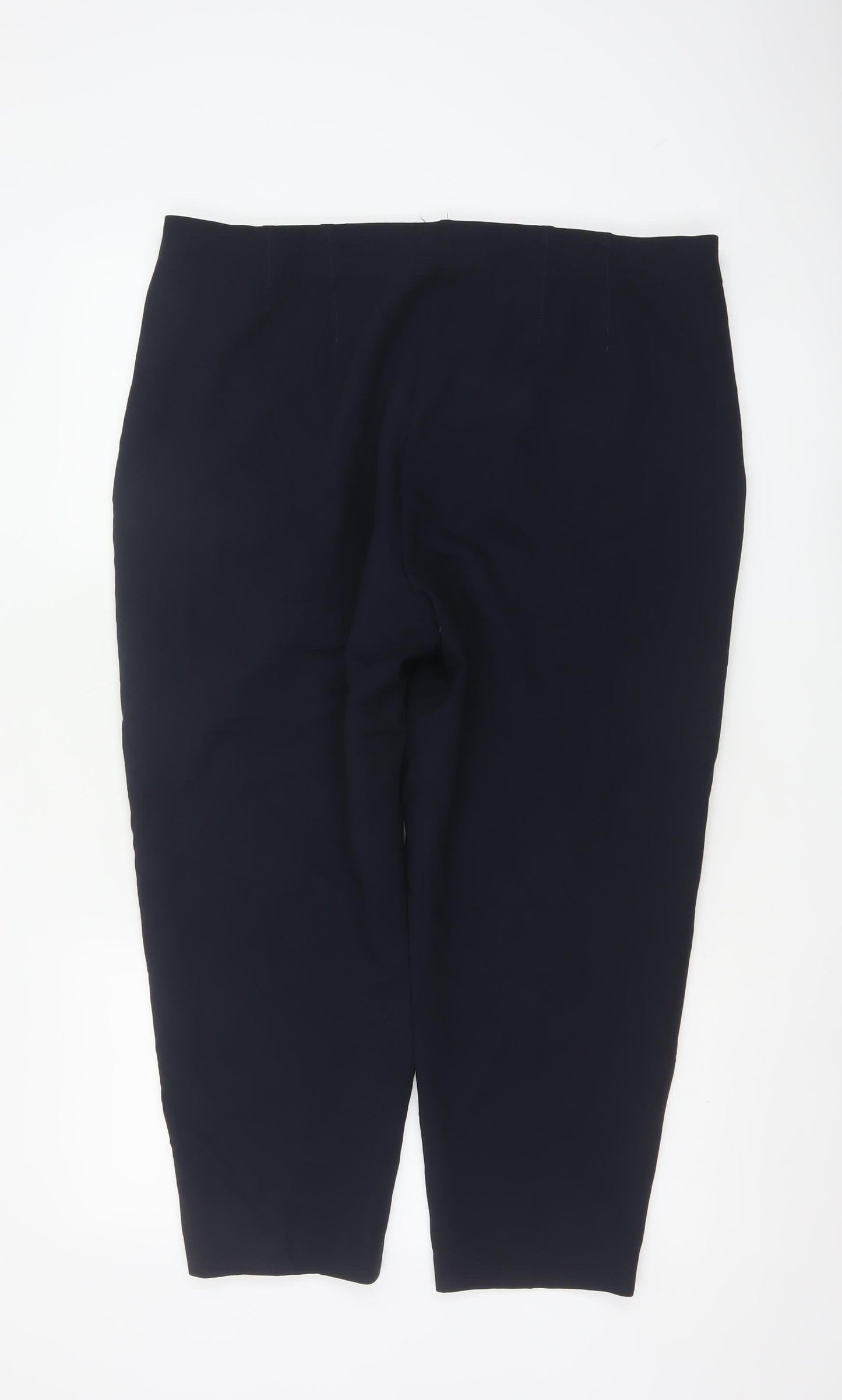 Marks and Spencer Womens Black Size 18 Short Stretch Trousers