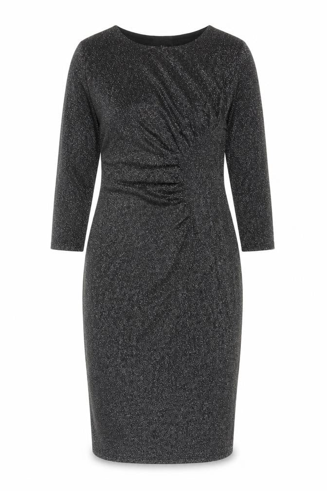 Next Maternity Black Sparkle Bodycon Knee Length Dress Size 10