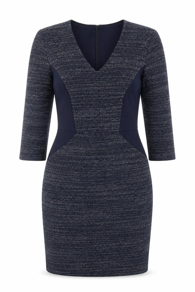 Phase Eight Women's Blue Knee Length Bodycon Dress Size 12
