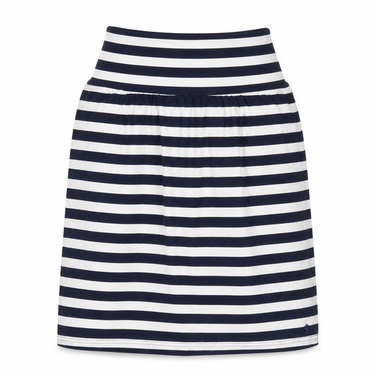 Joules Women’s Blue White Striped A-Line Jersey Skirt Size 8