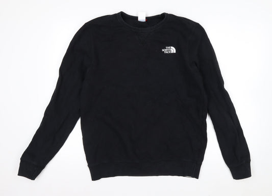 The North Face Men's Black Cotton Crew Neck Pullover Sweatshirt M