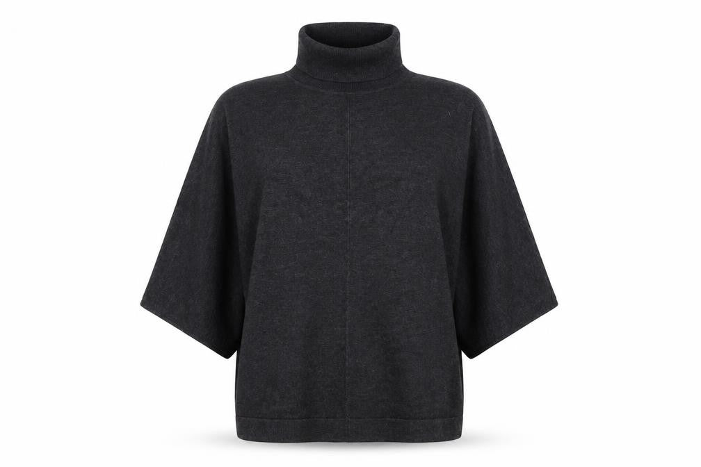 Phase Eight Women’s Grey Roll Neck Relaxed Knit Jumper Size S