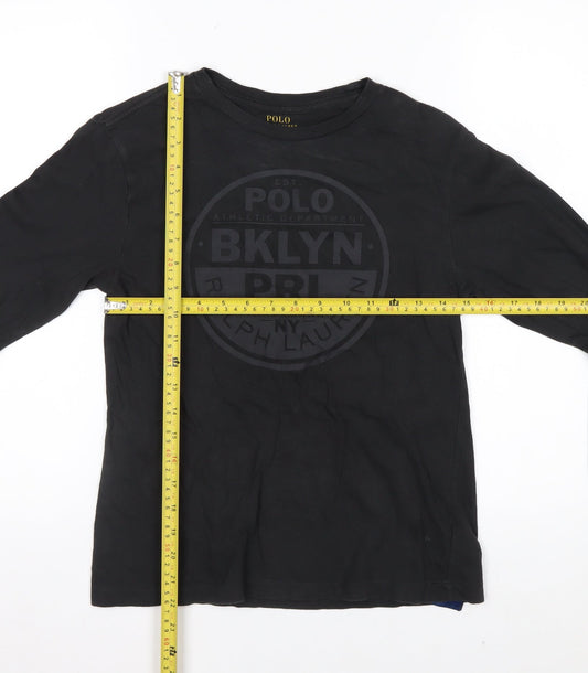 Ralph Lauren Men’s Black Long Sleeve Crew Neck Casual Top M